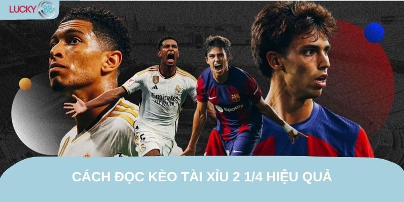 Cách đọc kèo tài xỉu 2 1/4 hiệu quả